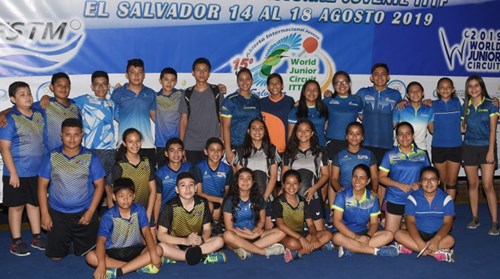 Inicia el XV Open Internacional Juvenil ITTF El Salvador 2019
