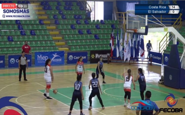 (En vivo) El Salvador-Costa Rica en semifinales del baloncesto de los Juegos Codicader