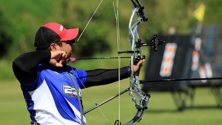 Douglas Nolasco en busca de una medalla en el Puerto Rico Archery Cup 2022